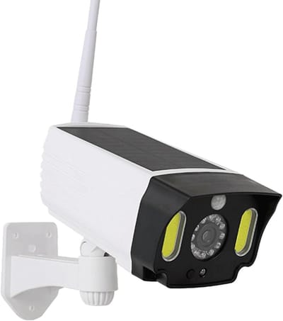 Zonnecamera met sensor - Valse beveiligingscamera - Tuinverlichting Beveiliging - COB LED Bewegingsdetectie - 25 x 15 x 18 cm