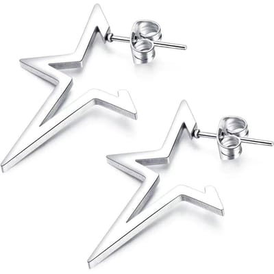 Retro Geometrische Minimalistische Oorbellen Voor Vrouwen, Modieuze Vijfhoekige Ster Oorbellen, Veelzijdige En Stijlvolle Oorbellen Voor Dagelijks Gebruik