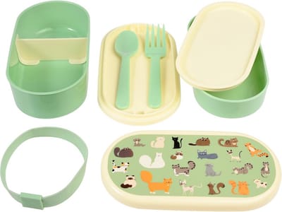 Rex London- Bento -lunch box - nine lives cat