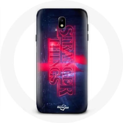 Coque pour Samsung Galaxy J5 2017 Stranger Things Logo Transparent Saison 4 Bande annonce 2022