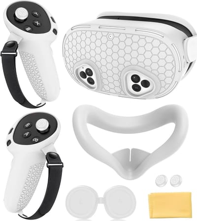 VR Beschermhoes Set - Headset Accessoires - Virtueel Gamen - Volledige Apparaatbescherming - Complete Set - Zwart