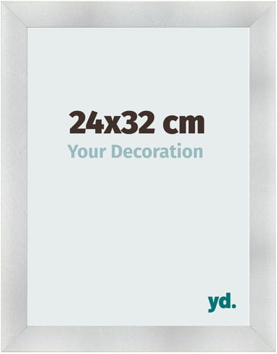 Your Decoration - Fotolijst 24x32 cm - MDF - Aluminium Geborsteld - Pisa