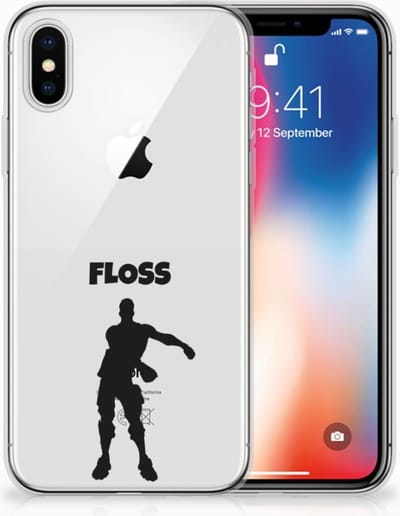 TPU Hoesje voor Apple iPhone X | Xs Telefoonhoesje met Naam Floss