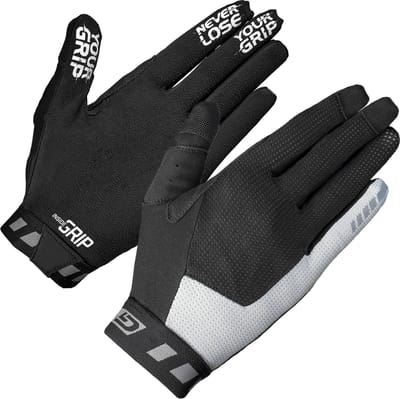 GripGrab - Vertical InsideGrip Lange Vinger Zomer Race MTB Gravel Fietshandschoenen zonder Padding - Zwart - Unisex - Maat S