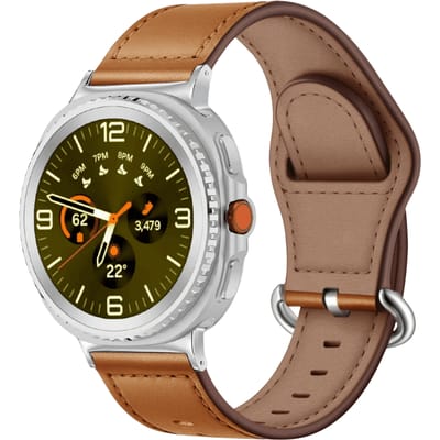 Kalebol Samsung Galaxy Watch8 (Classic) Leren Horlogebandje Bruin