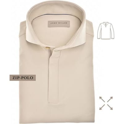 John Miller Polo Hyperstretch Performance Zipper Sandy / male