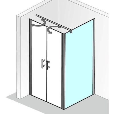 HSK Favorit Nova side panel for swing door 139090-01-50-R
