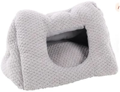 Slaapplaats Jacquard Driehoek Grijs 50x35x34cm
