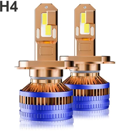 TLVX H4 Ultra High Power LED – Canbus Proof – 180 watt – 50000 Lumen - Extreem fel – Koplampen - Dimlicht – Grootlicht - 12V - Juist APK lichtbeeld