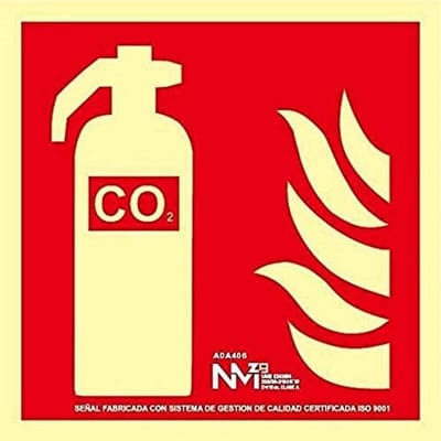 Brandblusser bord Klasse B PVC voor Nooduitgang en Veiligheidssignalering