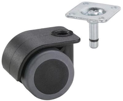 Set van 4 Zwenkwielen 35mm voor Parket