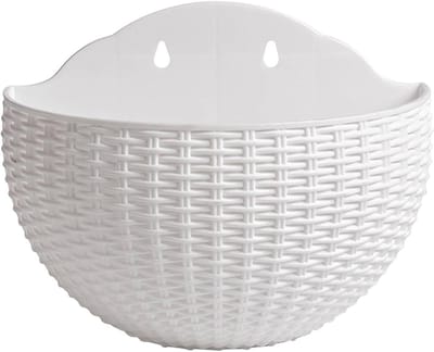 Wandpotten voor Planten - Bloempotten aan Muur - Verticale Tuin - Geavanceerd watergeefsysteem - 21 cm breed - Wit