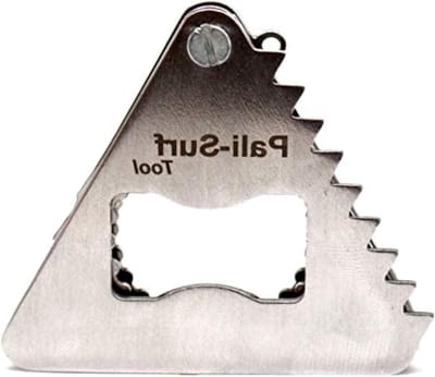 Surf Multitool Sleutelhanger - Surfvinnen Tool - Surfvinnen Verstellen - Roestvrij Staal Constructie - 3.5 inch Gevouwen - Zilverkleurig