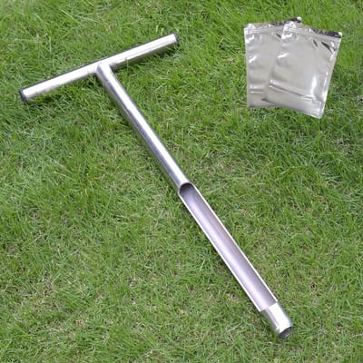 Grondsonde - Bodemtester - Bodem Analyse - Met T-handvat - 50 cm - Zilverkleurig