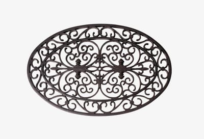 Deurmat Rubber Ovaal 70 x 45 cm