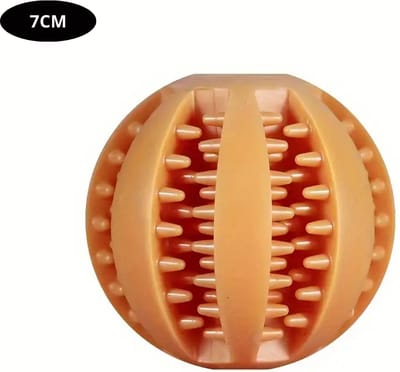 Livano Honden Speelgoed - Hond - Speelgoed - Dog Toy - Hondenbal - Snacks - Oranje 7cm