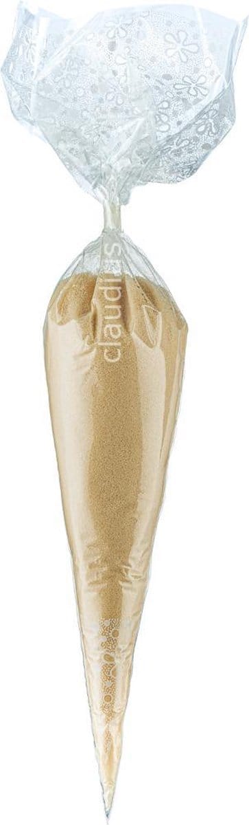 Scrubzout Amandel - 300 gram in puntzak wit - set van 6 stuks - Hydraterende Lichaamsscrub