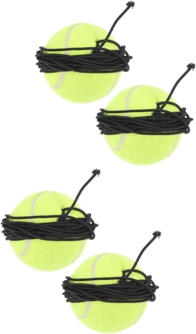 Honden Tennisballen - Speelballen - Interactief Spel - Duurzaam Natuurlijk Rubber - 4 Stuks 6.5cm - Meerdere Kleuren