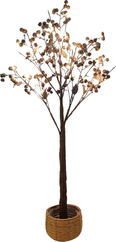 Dekoratief | Decoratieboom 'Brown Blush', 48 LED, 137cm | A245017