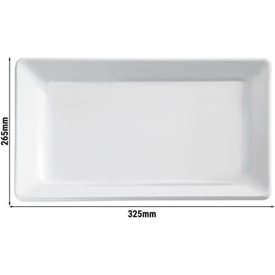GGM Gastro (6 Stück) GN-Tablett 1/2 - FRIENDLY - PET - Höhe: 30mm - Weiß