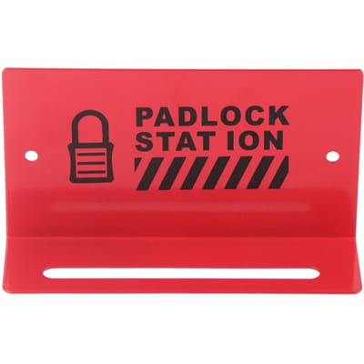 Station de Gestion de Râtelier de Cadenas de Sécurité Acier Allié Montage Mural Rouge pour 5?8 Cadenas red
