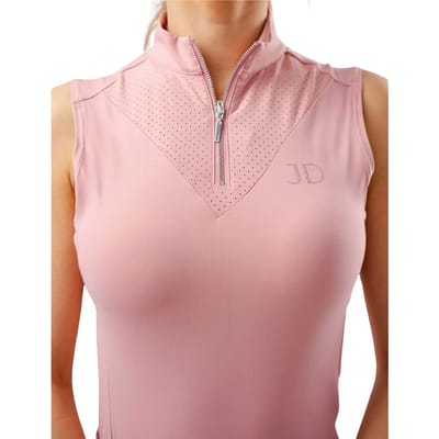 Technisch mouwloos paardrijshirt voor dames JD Attack Stella