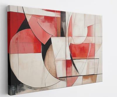 Saammp Canvas Schilderij - Cirkelvormig - Kleurijk - Abstract - 60x40 - Foto op canvas - Wanddecoratie - Muurdecoratie Woonkamer - Slaapkamer decoratie - Canvas Print