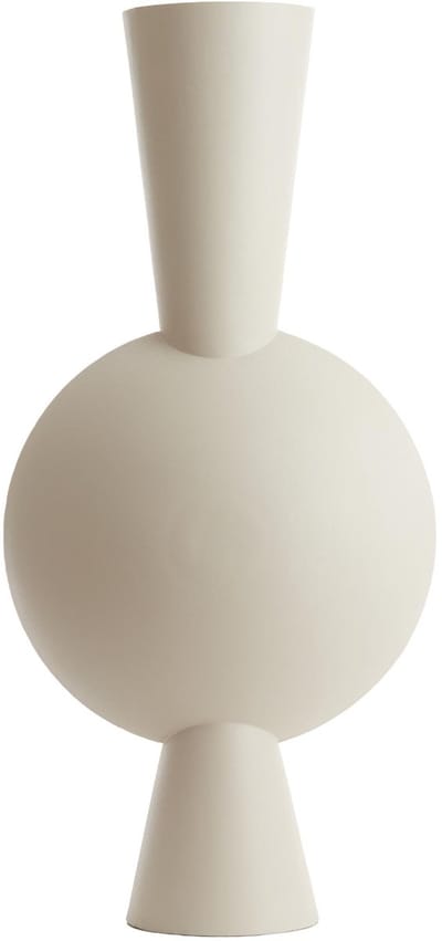 Light & Living Vaas Kavandu - Wit - 47x26x100cm - Metaal - Modern - Bloemenvaas - Woondecoratie - Decoratieve vaas voor woonkamer of slaapkamer