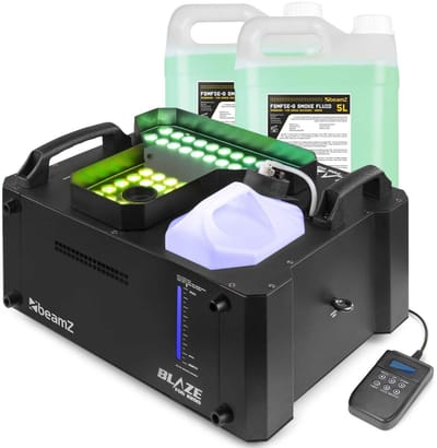BeamZ BLAZE2200 rookmachine - Horizontale en verticale rook - 48x 4W RGBA LED’s - Met 10L vloeistof