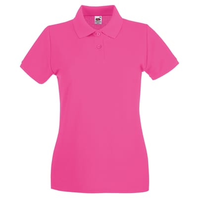 Fruit of the Loom Dames/dames Premium Poloshirt (Fuchsia)