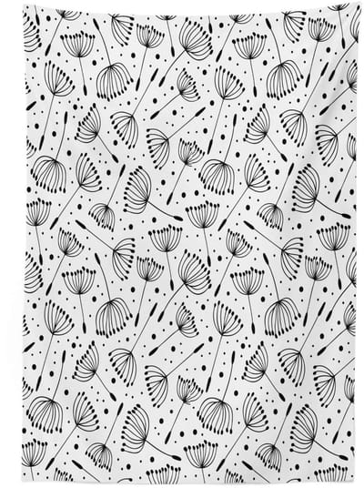 ABAKUHAUS tafelkleed paardenbloem Artsy – 140 x 240 cm – satijn, wasbaar