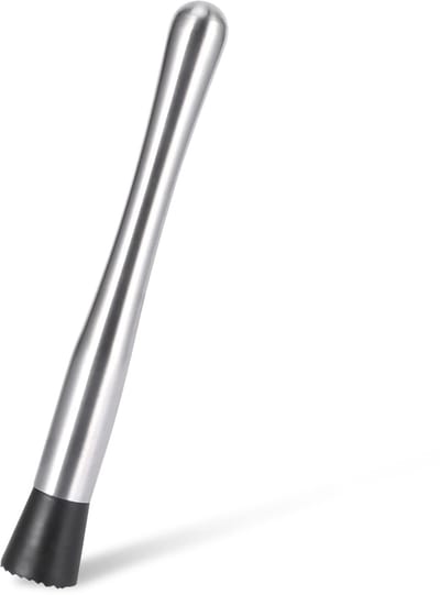 Dailygoods- Cocktail Muddler 9,8 Inch - Roestvrij Staal - IJs Fijnmaken - Sap Pureren - Comfortabele Grip - Schokbestendig Ontwerp - Bar Tool
