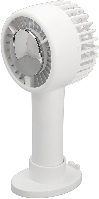Allecto - Draagbare Mini Airco Ventilator - USB Oplaadbare Handventilator - 3 Snelheden - Wit - Ventilatie - Compacte Koeling - Geschikt voor Binne...