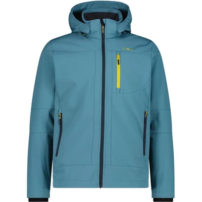 Verwarmde softshell jas met afneembare capuchon CMP