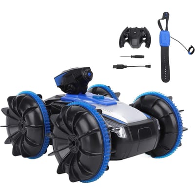 Voiture Cascade RC à Détection Gestuelle Tours à 360 Degrés Torsion Double Face Voiture Télécommandée à Gestes Manuels black