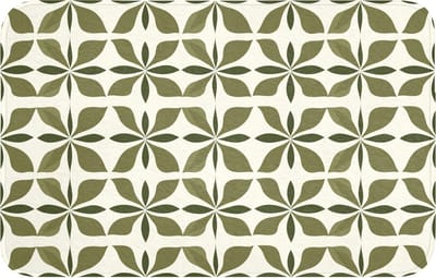 WC mat 80x50 cm - Antislip - Botanisch - Retro - Groen - Toiletmat - Vloermat - Douchemat - Toilet tapijt - Toiletmatten
