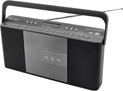 Compacte Radio met DAB+, FM en CD-speler - Slank Ontwerp voor Keuken of Vensterbank