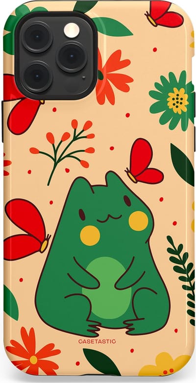 Casetastic Hoesje Geschikt voor Apple iPhone 12/12 Pro Magsafe - Stijlvolle Beschermende Duo-layer Case - Kikkerkus
