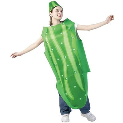 Grappig komkommer cosplay kostuum, voor volwassenen Adult size groen