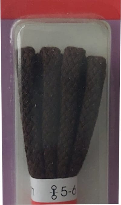 Ronilux Veter - Donker Bruin - Sport Rond - Koord Veters - Lengte 75 cm - Dikte 4 mm - Schoenveter