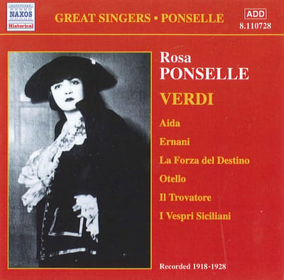 Rosa Ponselle - Verdi: Aida | Otello | Il Trovatore (CD)