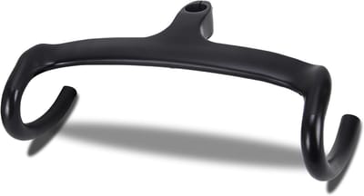 Geïntegreerde carbon gravel bike stuur met aerodynamisch ontwerp voor volledige interne bekabeling, 440-90mm lengte