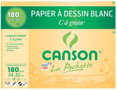 Canson C200027102, Kunstpapier, 180 g/m², 12 vel