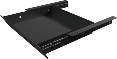 Onder Bureau Lade - Opberg Organizer - Zit-Sta Werkplek - 60 Graden Kantelpaneel - 39x23x7 cm - Zwart