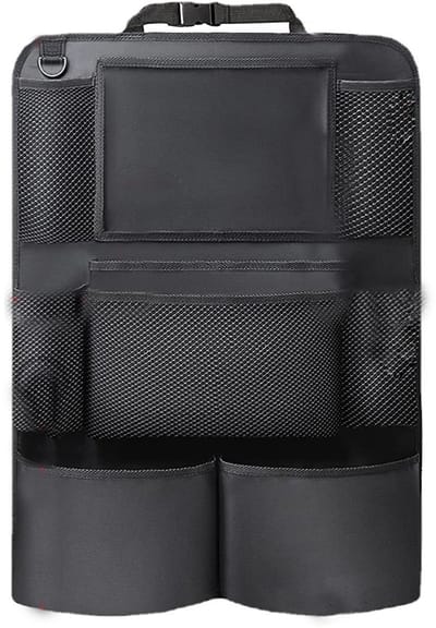 Set van 2 stuks - auto accessories - Opbergmat voor de achterbank - auto organizer - Automat voor kinderen - Organizer mat voor de achterbank - 65*45 cm - zwart