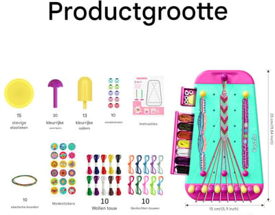 Ynkkvre - Vriendschapsarmband-maakset voor meisjes, doe-het-zelf-knutselsets Speelgoed voor 7-12 jaar sieradenmaker kinderen Creative handweven， sieradenset voor kinderen， Feestartikelen Knutselset, Creativiteitsdoos voor kinderen Knutselen