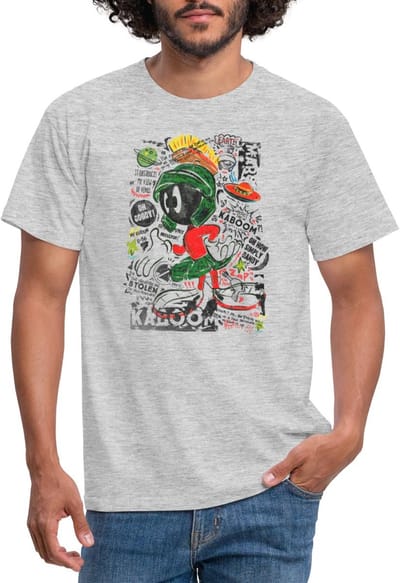 Looney Tunes Marvin The Martian T-Shirt Heren