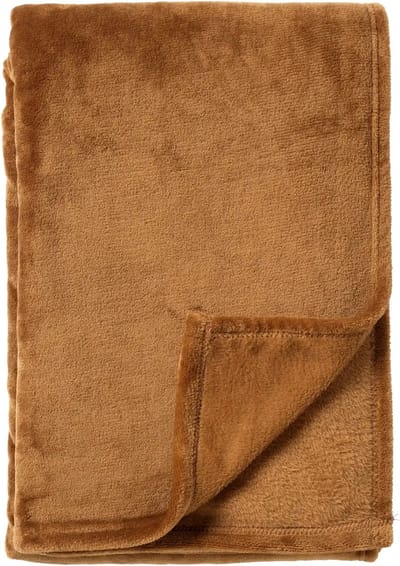 Dutch Decor - OWEN - plaid 130x160 cm - coral fleece deken - heerlijk zacht - Tobacco Brown - bruin