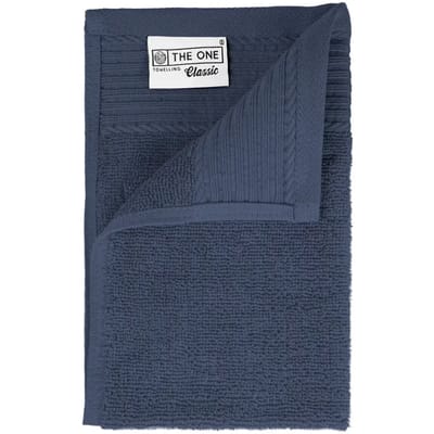 The One Towelling Classic Gastendoek - 30 x 50 cm - Kleine handdoek - Hoge vochtopname - 100% Gekamd katoen - Denim
