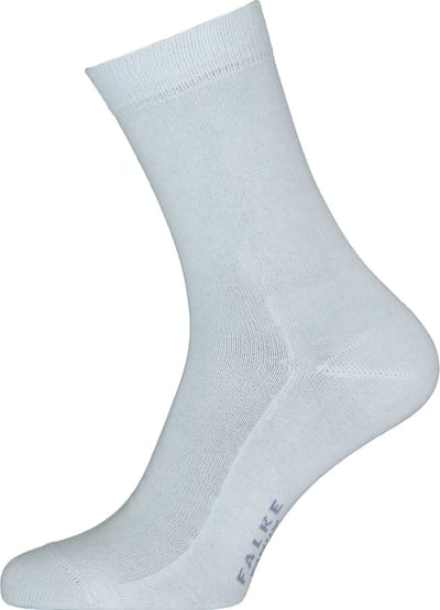 FALKE Family eenkleurig katoen sokken dames blauw - maat 35-38